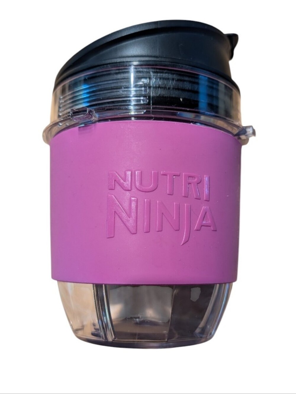 Nutri Ninja 12 Oz Cup With Lid And Purple Silicone Sleeve